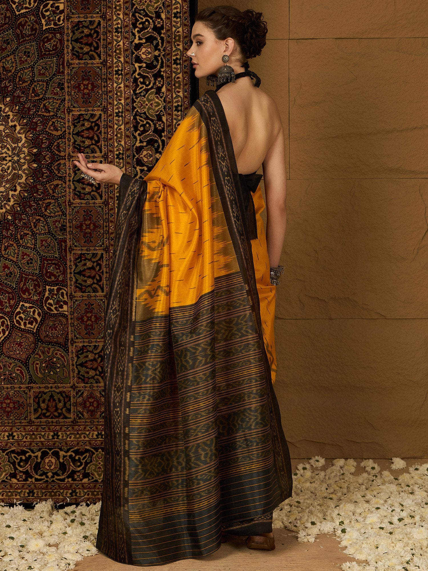 partywear designer saree for festive occasions