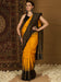 Yellow Yellow Ikat Bhagalpuri Silk Printed Saree