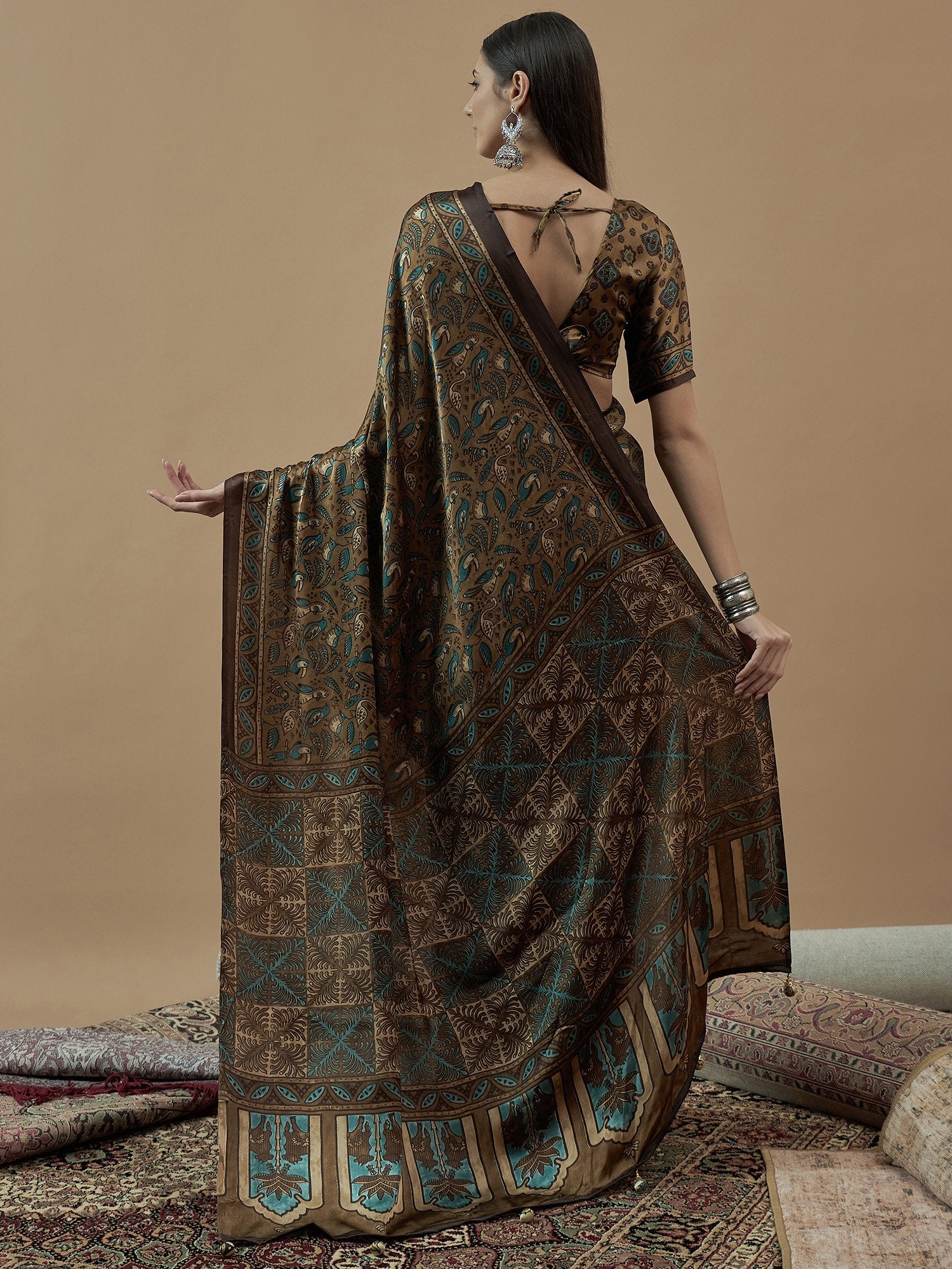 partywear designer saree for festive occasions