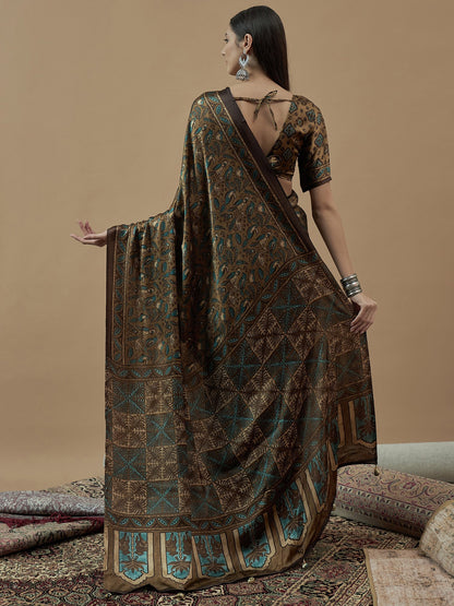 partywear designer saree for festive occasions