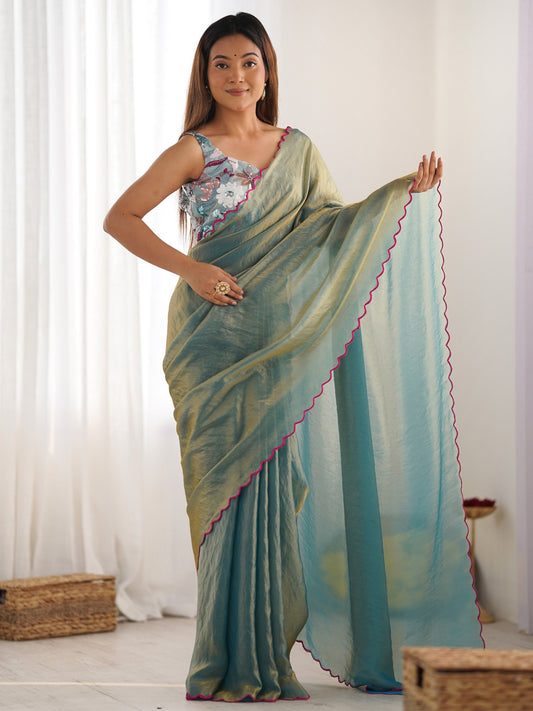 partywear designer saree for festive occasions
