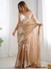 partywear designer saree for festive occasions