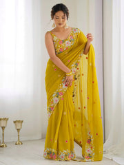 partywear designer saree for festive occasions