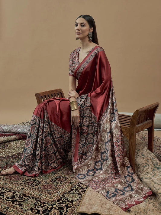 partywear designer saree for festive occasions