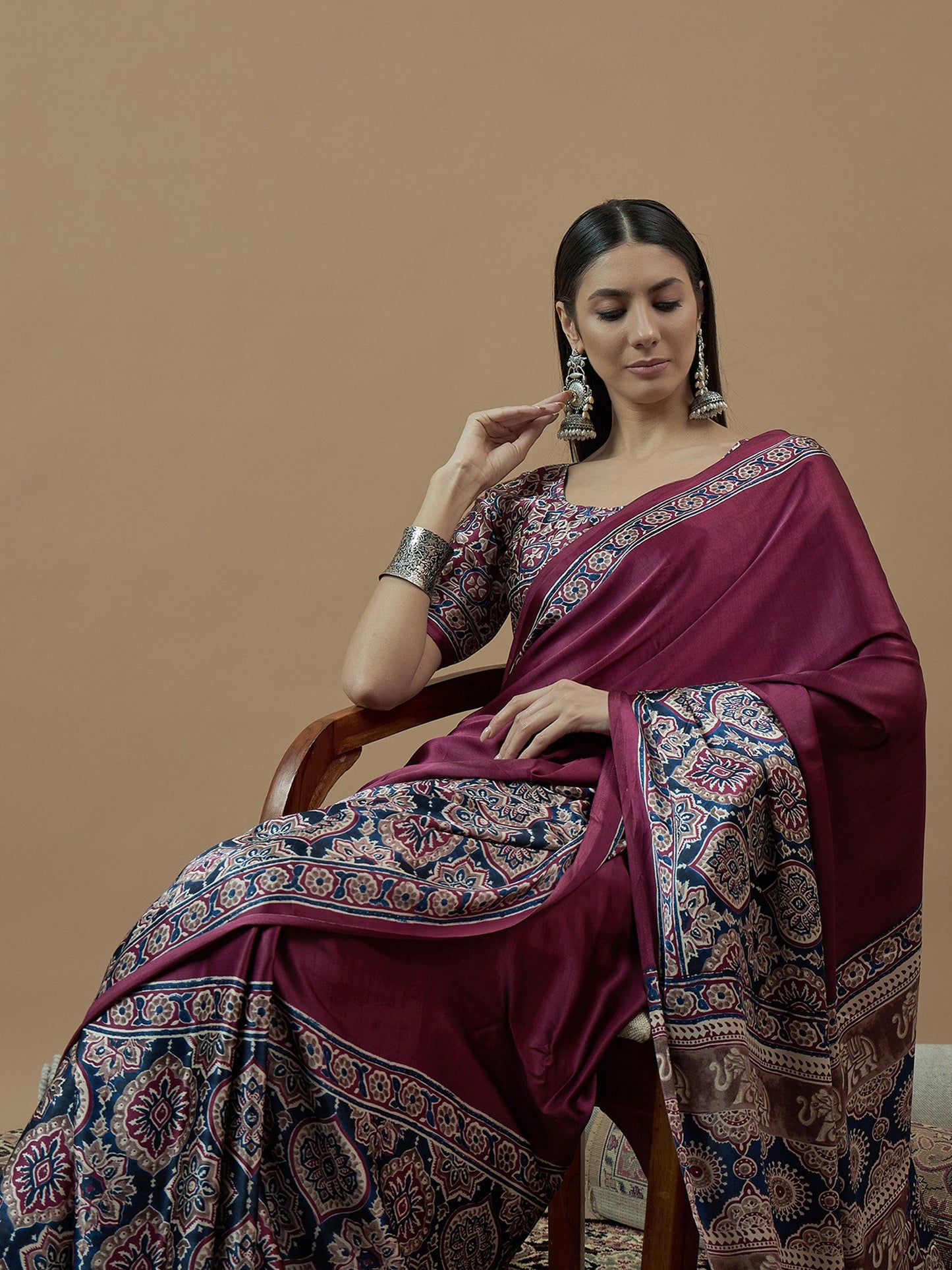 partywear designer saree for festive occasions