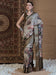 Green Olive Sungudi Viscose Silk Printed Saree