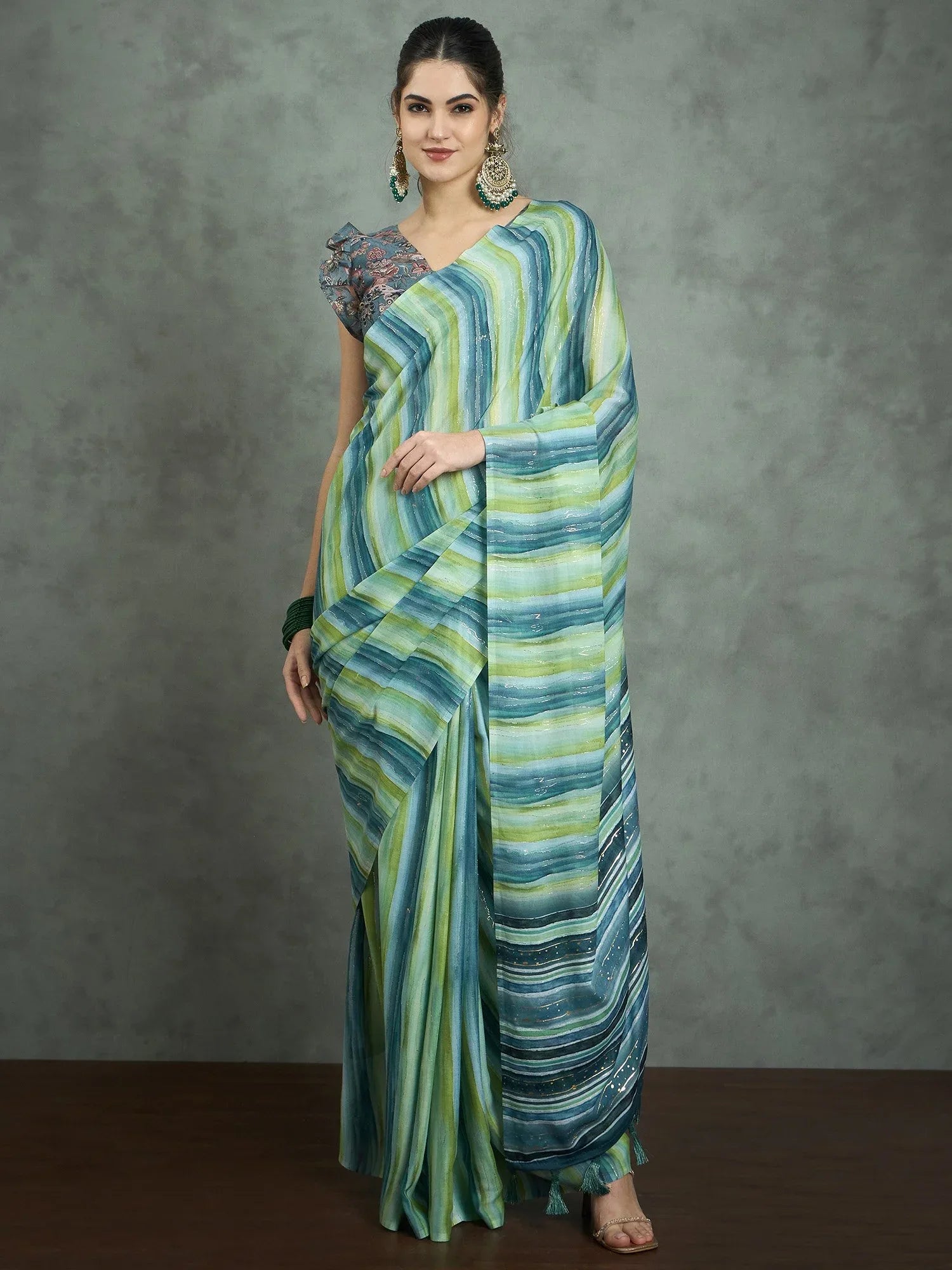 partywear designer saree for festive occasions