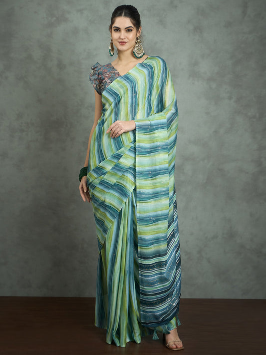 partywear designer saree for festive occasions