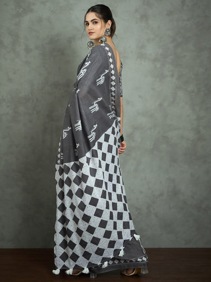 partywear designer saree for festive occasions