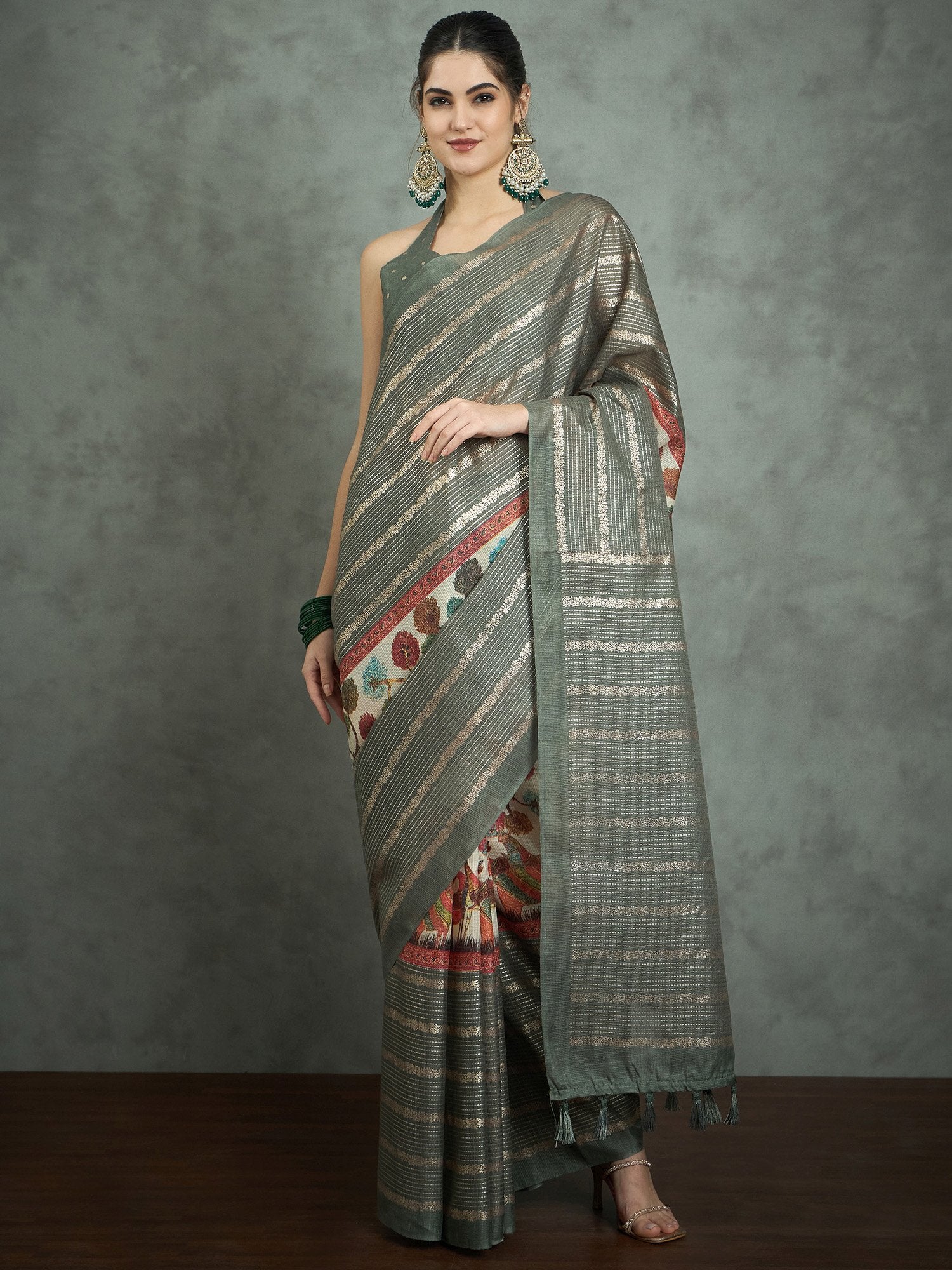 partywear designer saree for festive occasions