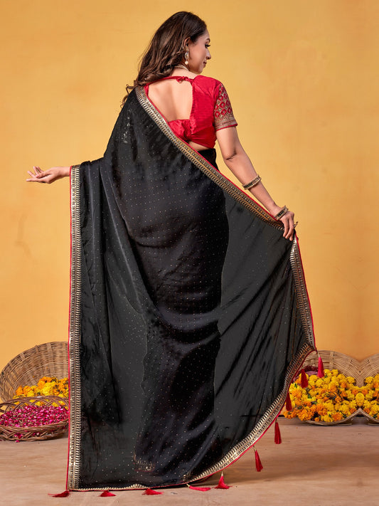 partywear designer saree for festive occasions