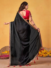 partywear designer saree for festive occasions