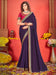 Purple Purple Party Wear Vichitra Silk Embroidered Saree