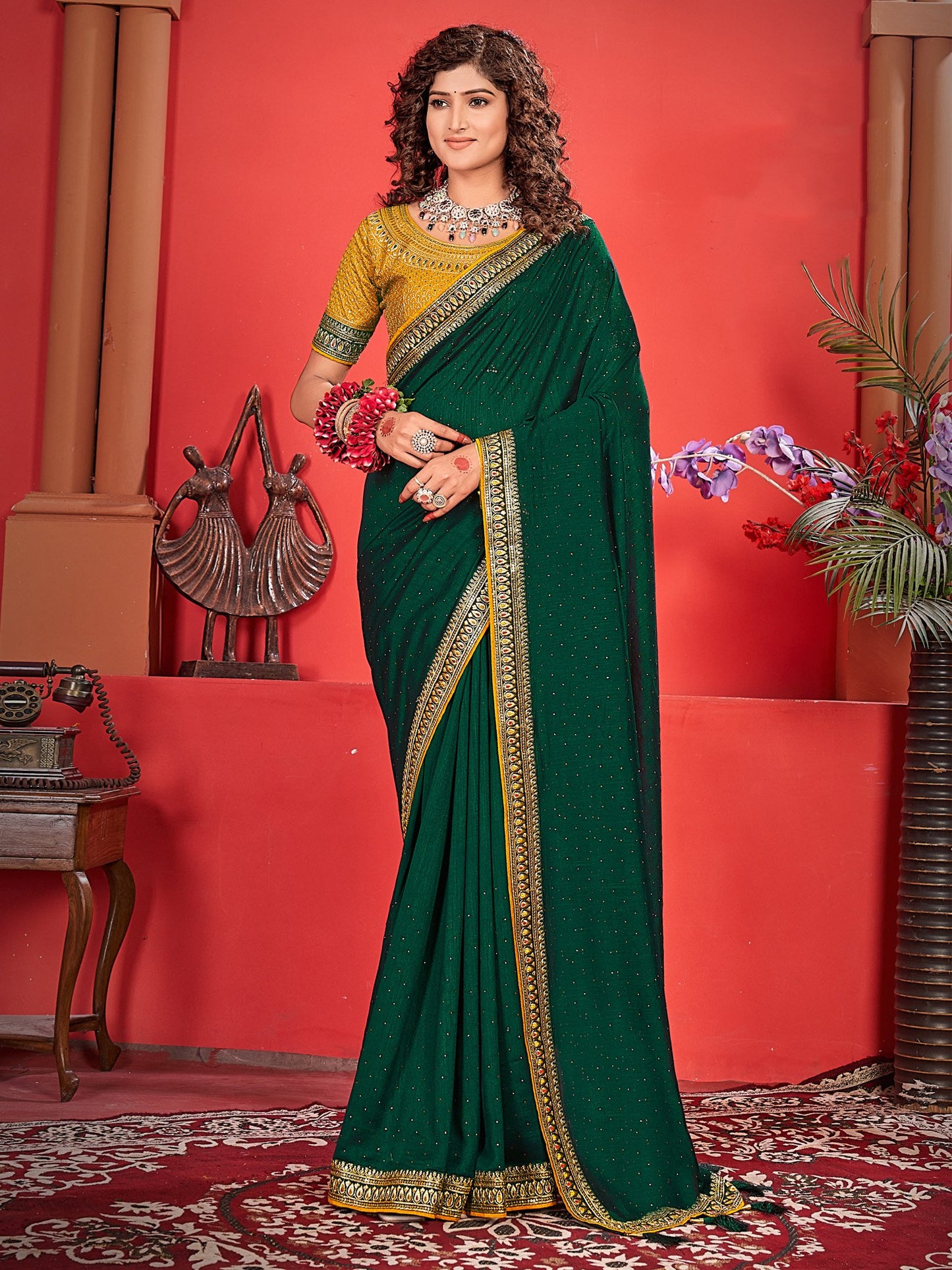 partywear designer saree for festive occasions