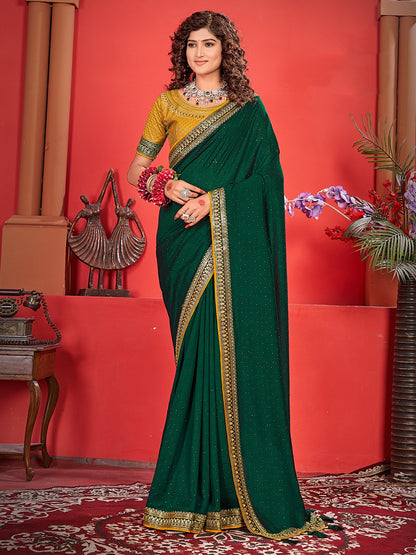 partywear designer saree for festive occasions