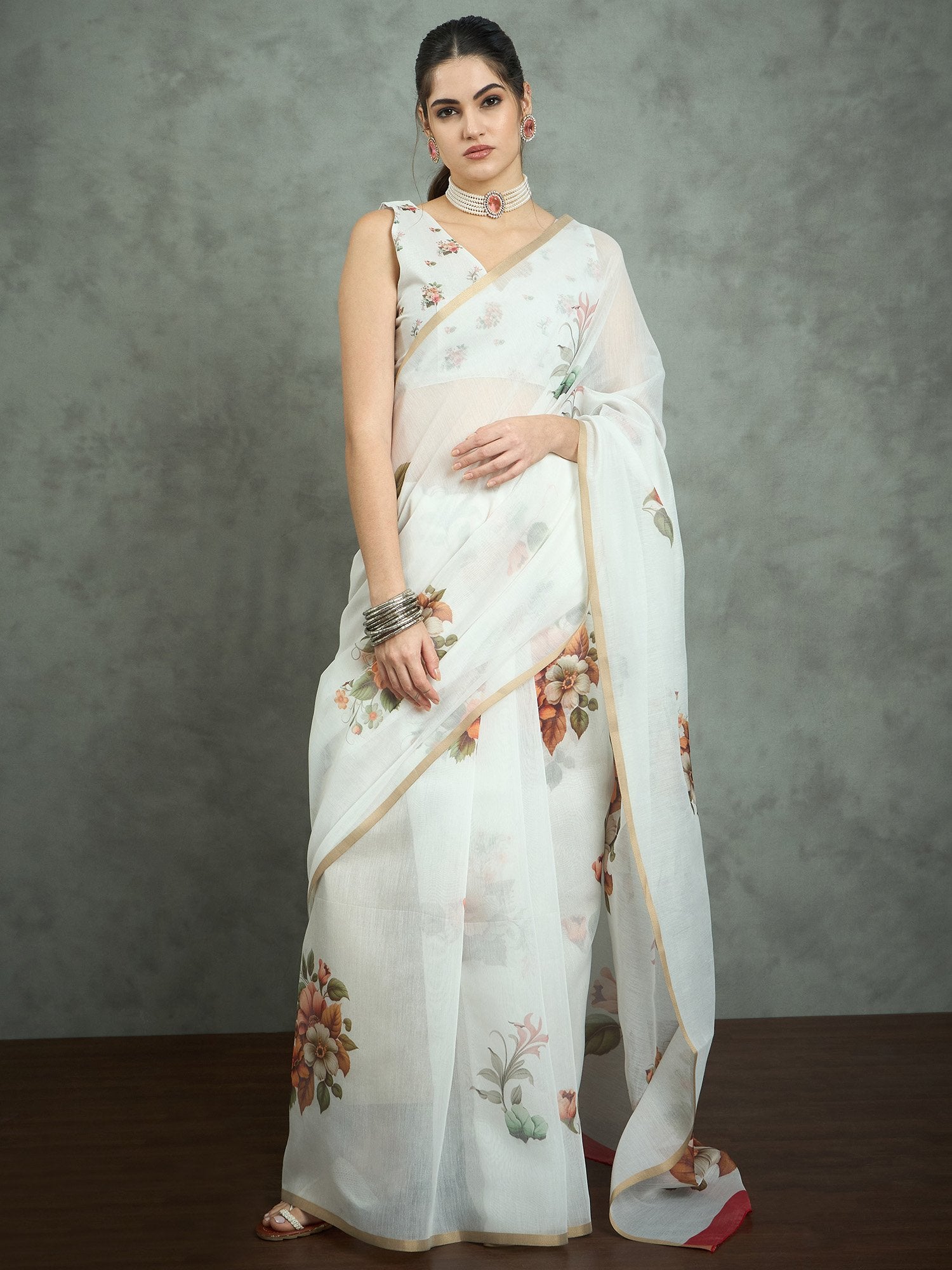 partywear designer saree for festive occasions