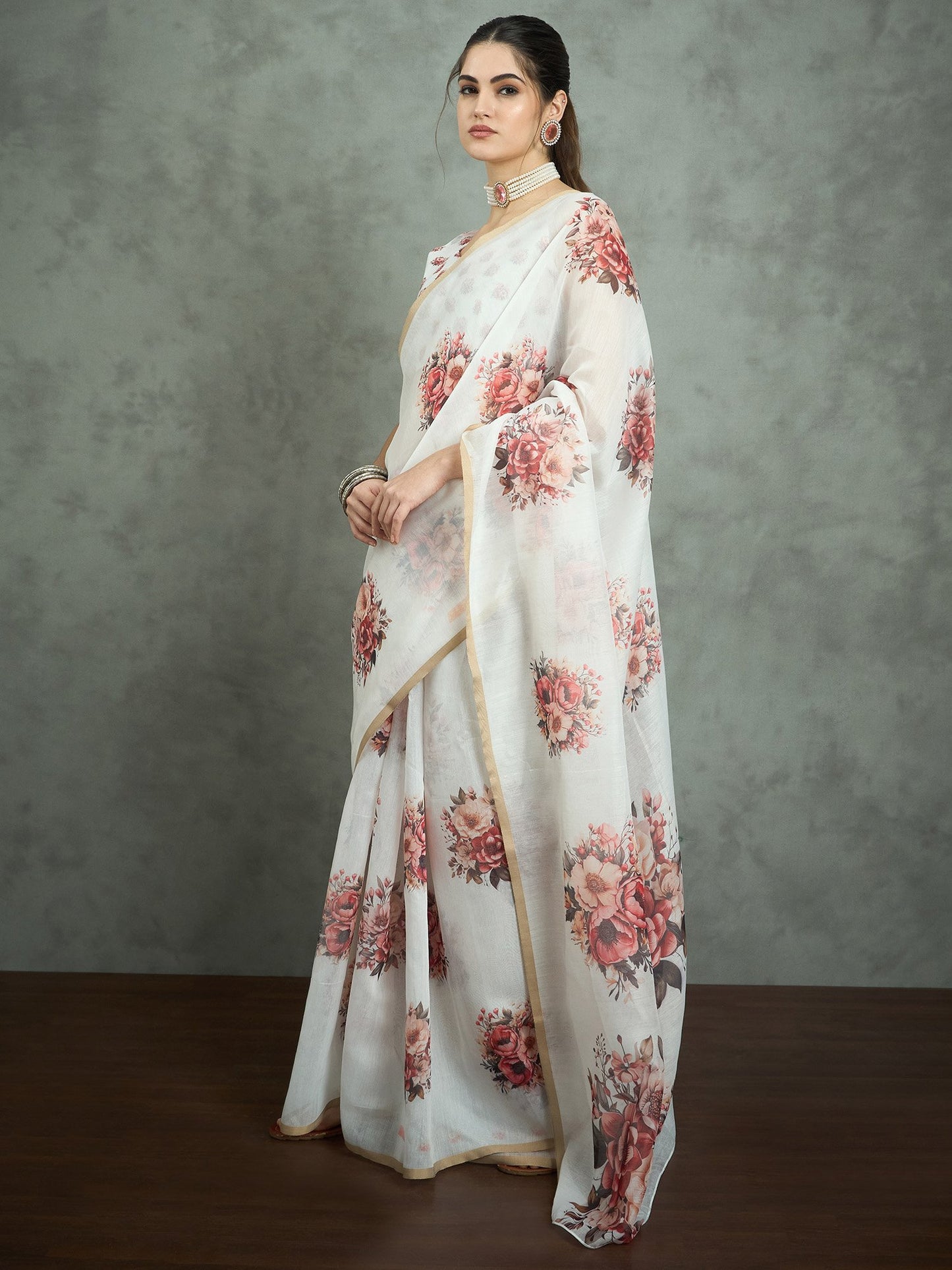 partywear designer saree for festive occasions