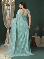 partywear designer saree for festive occasions