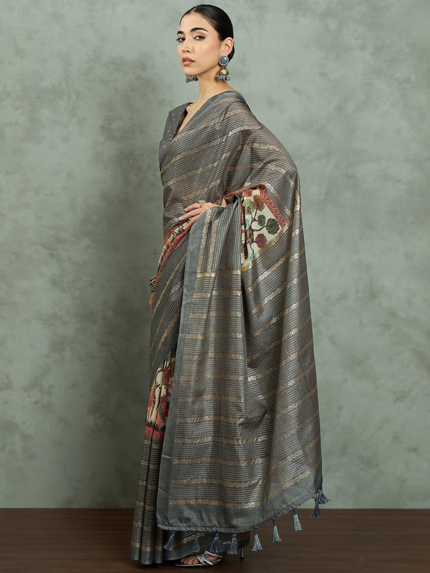 partywear designer saree for festive occasions