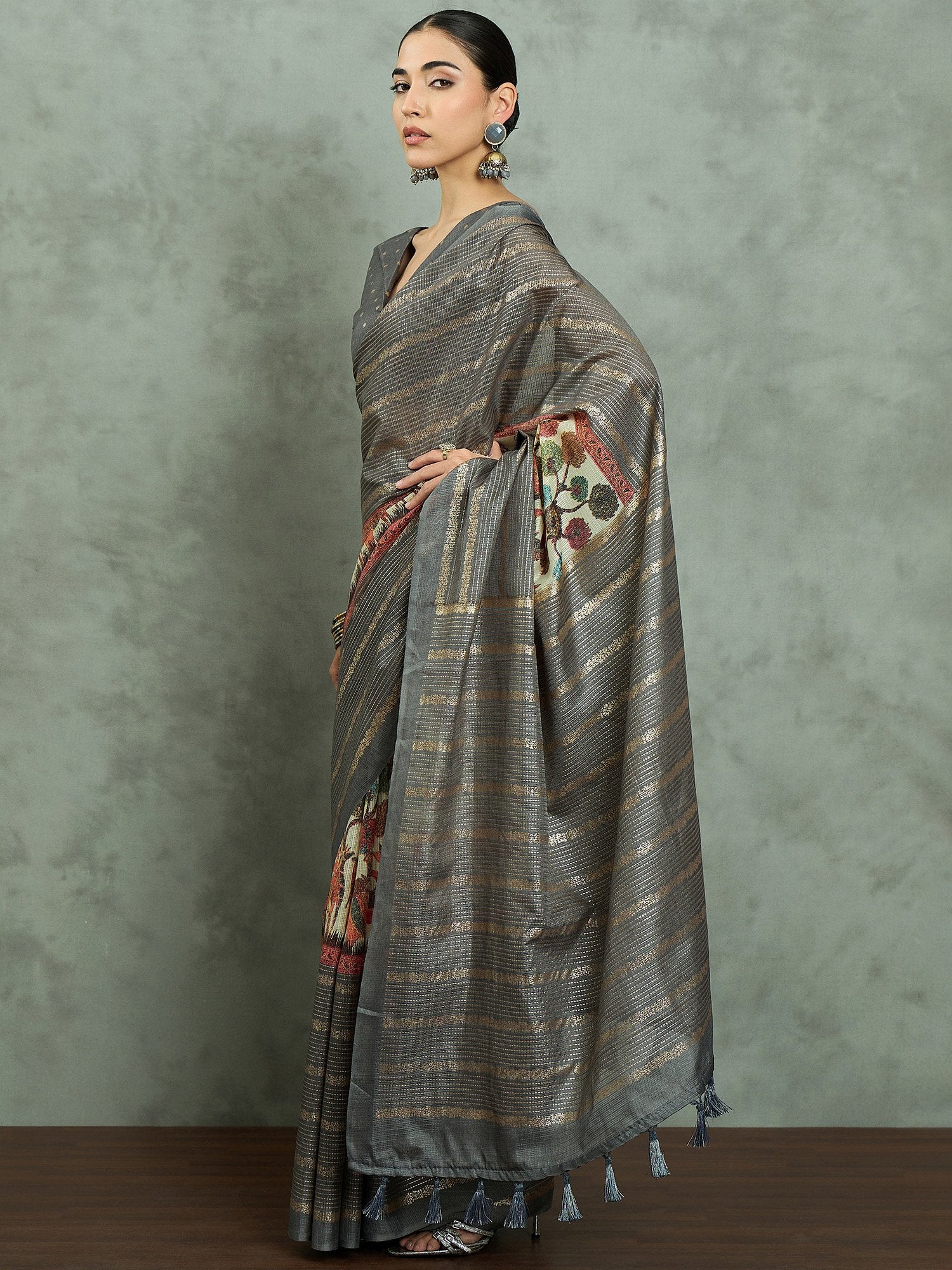 partywear designer saree for festive occasions