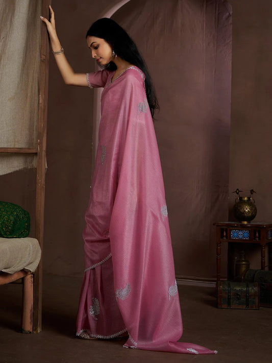 partywear designer saree for festive occasions