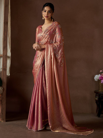 partywear designer saree for festive occasions
