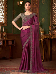 partywear designer saree for festive occasions