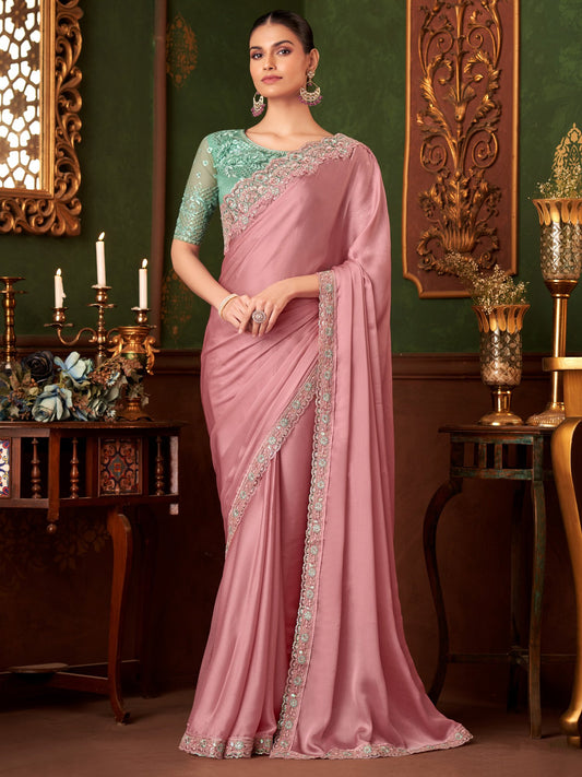 partywear designer saree for festive occasions