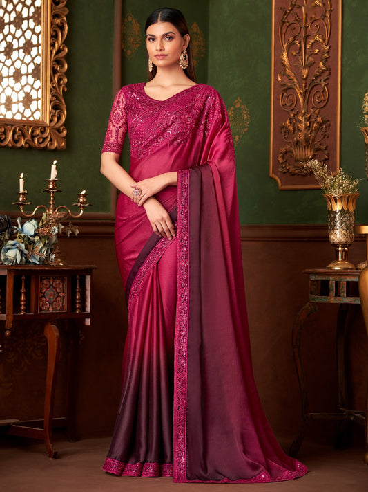 partywear designer saree for festive occasions