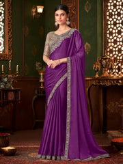 partywear designer saree for festive occasions