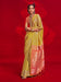 Yellow Yellow Banarasi Tussar Silk Woven Saree