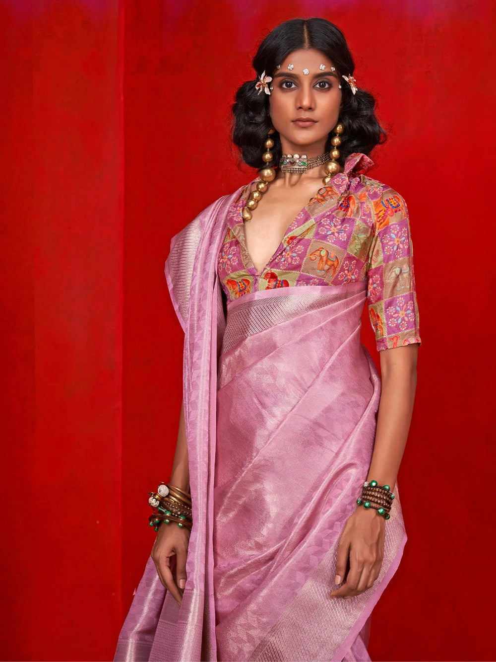 partywear designer saree for festive occasions