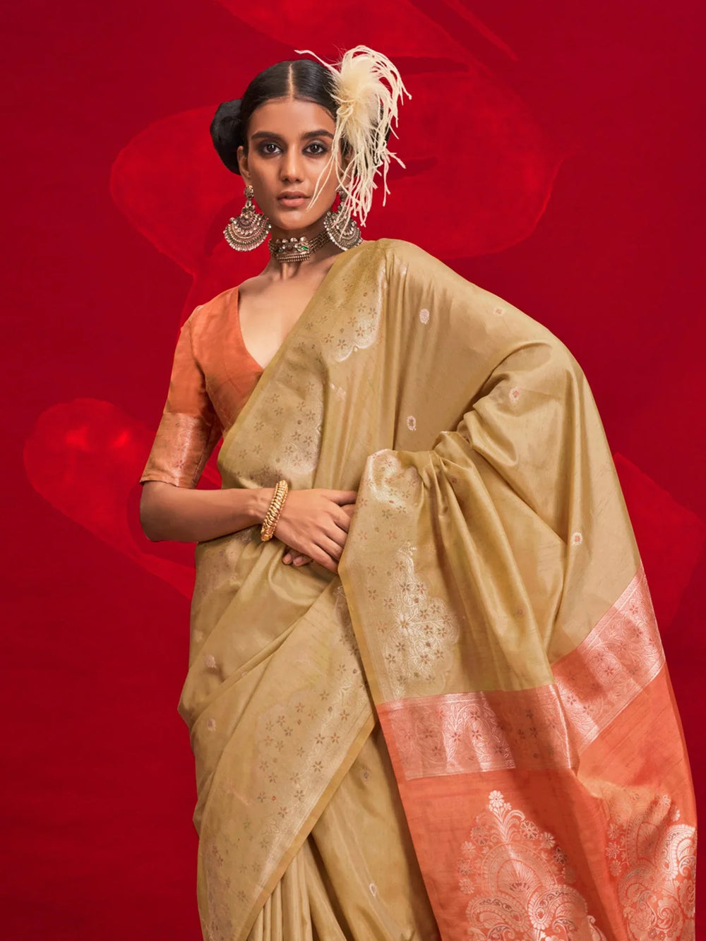 partywear designer saree for festive occasions