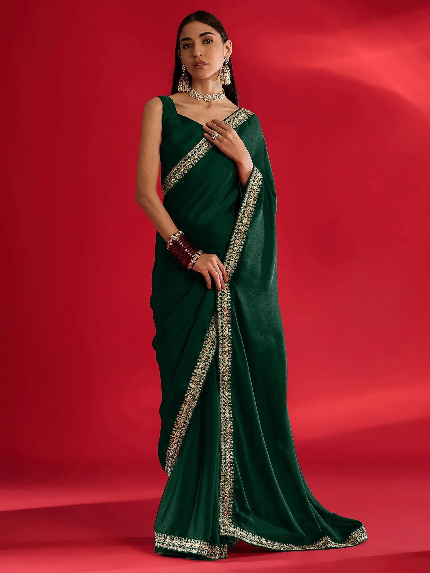 partywear designer saree for festive occasions