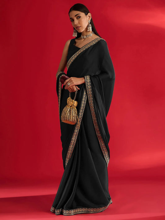 partywear designer saree for festive occasions