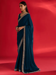 partywear designer saree for festive occasions