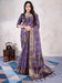 Purple Purple Sungudi Organza Woven Saree