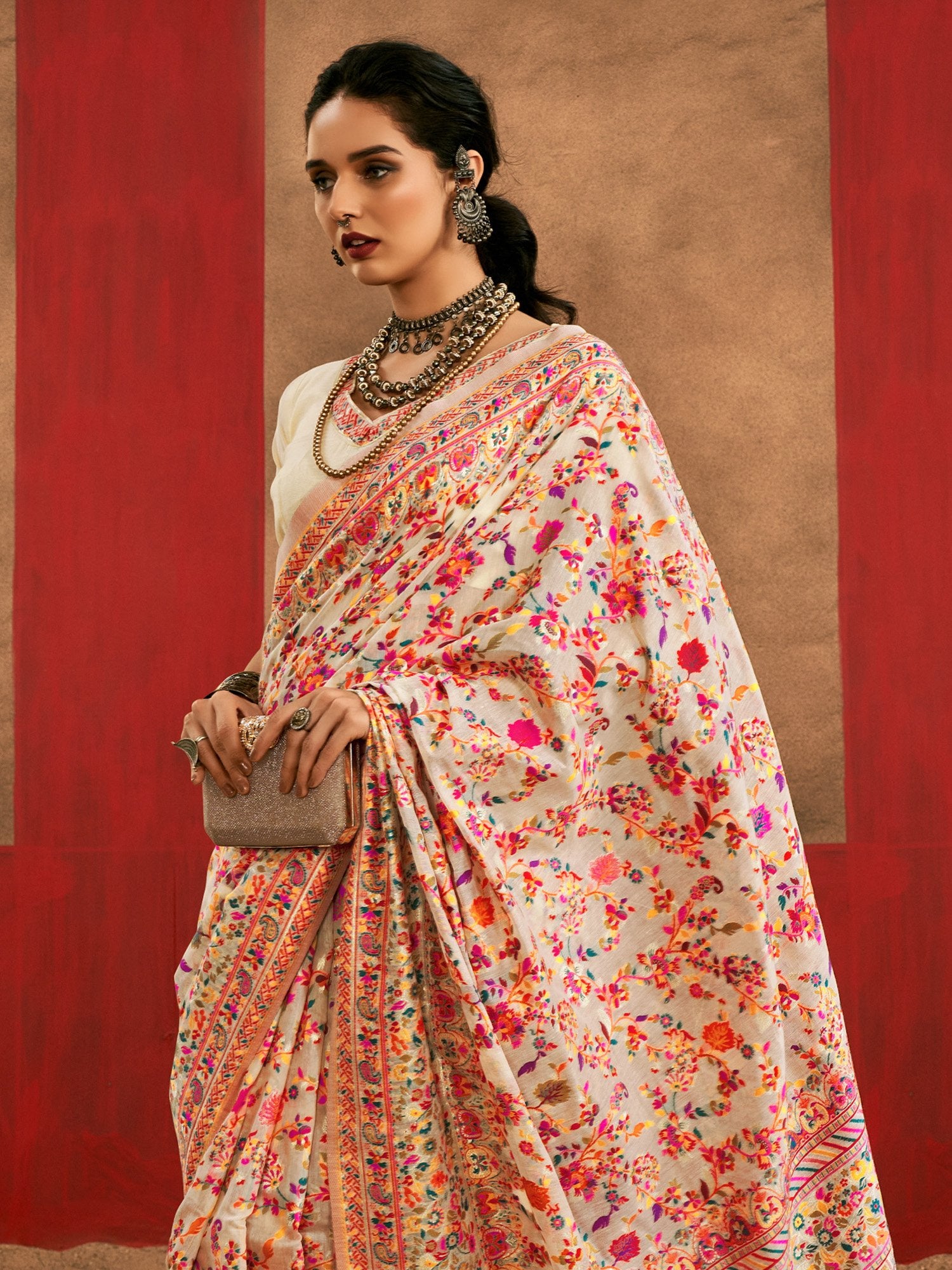 partywear designer saree for festive occasions