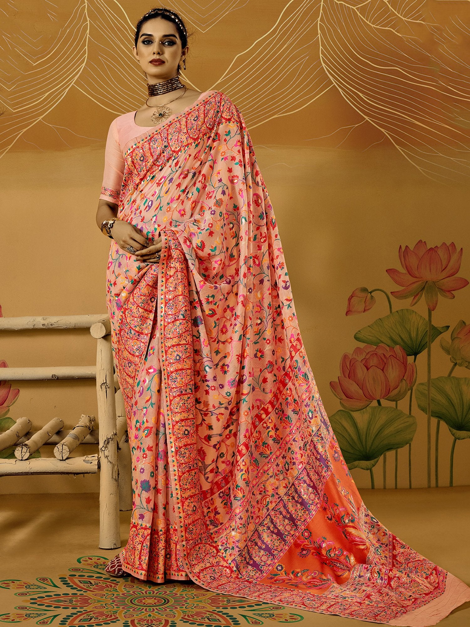 partywear designer saree for festive occasions