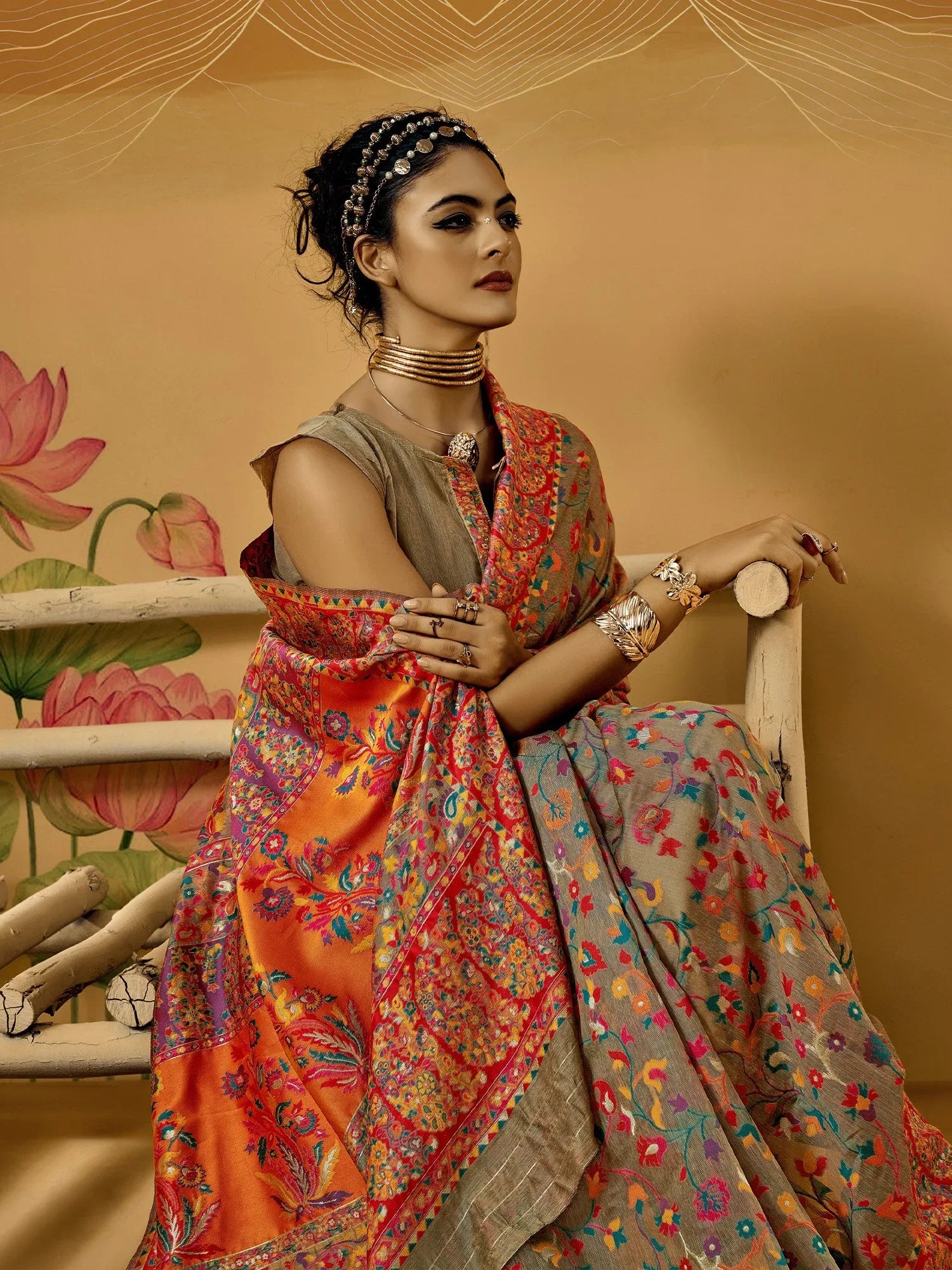 partywear designer saree for festive occasions