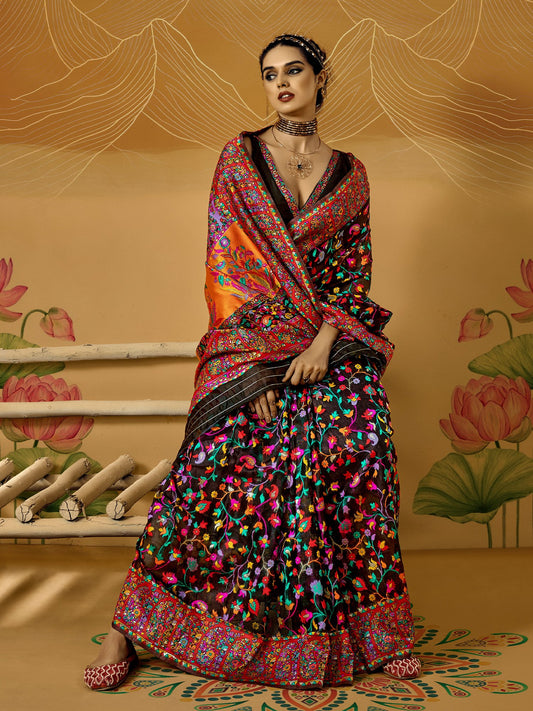 partywear designer saree for festive occasions