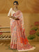Cream Cream Phulkari Cotton Silk Woven Saree