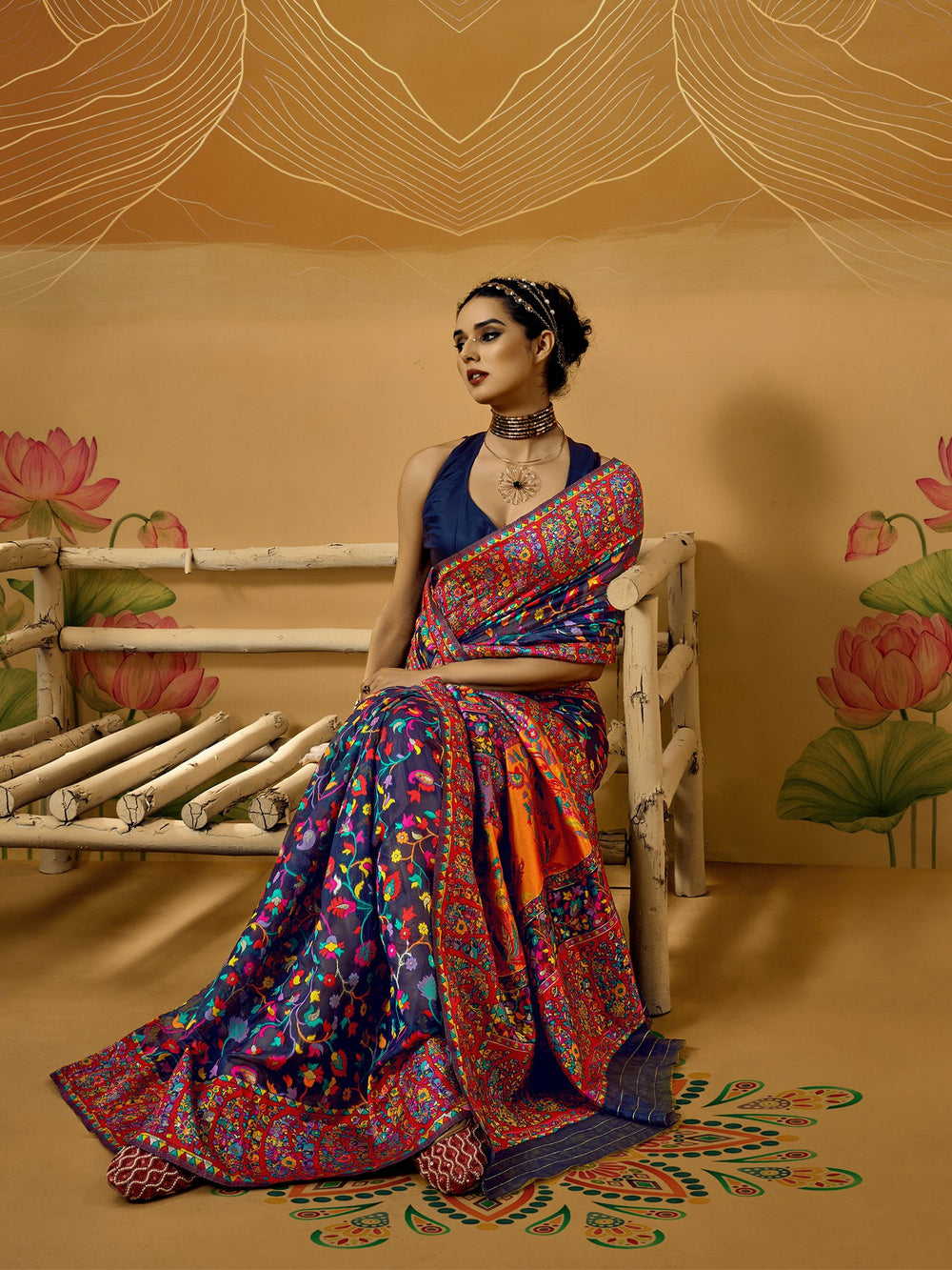 partywear designer saree for festive occasions