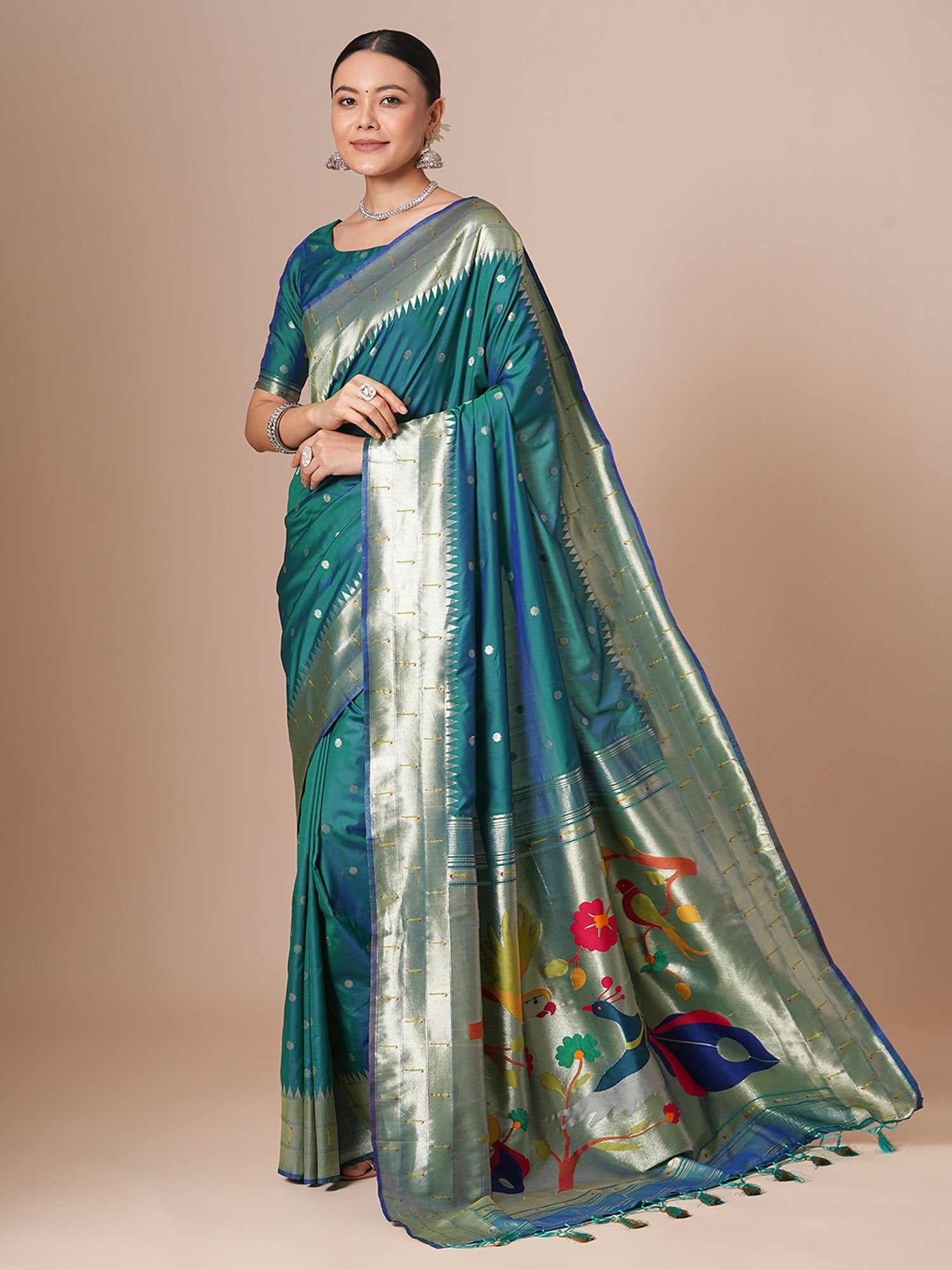 partywear designer saree for festive occasions