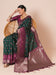 Green Green Banarasi Silk Blend Woven Saree