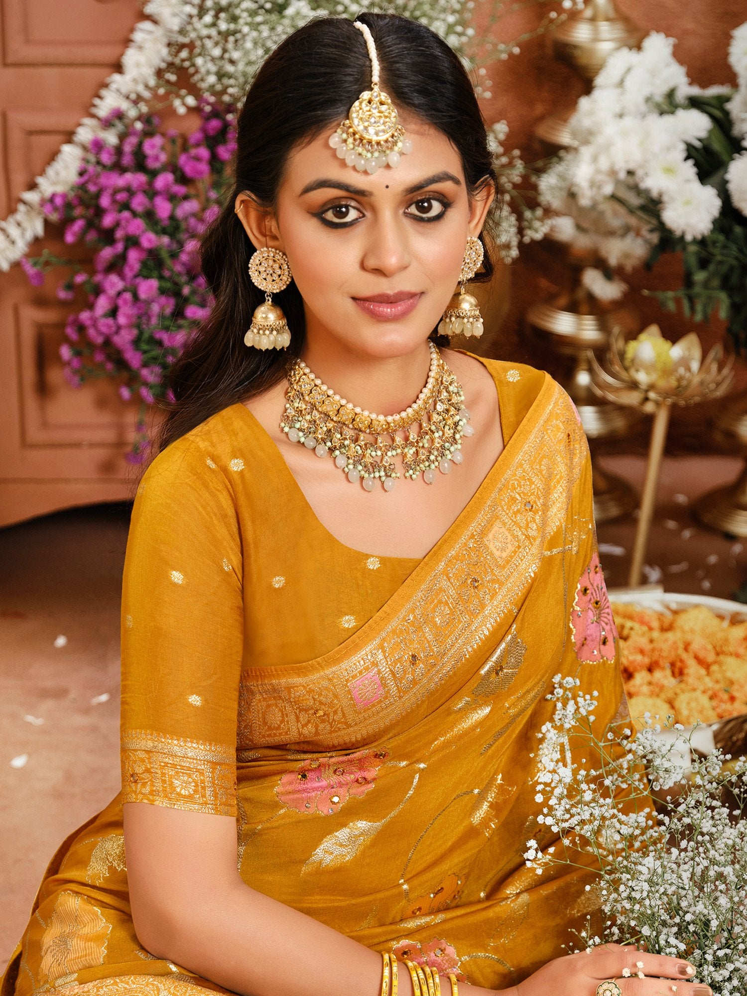 partywear designer saree for festive occasions