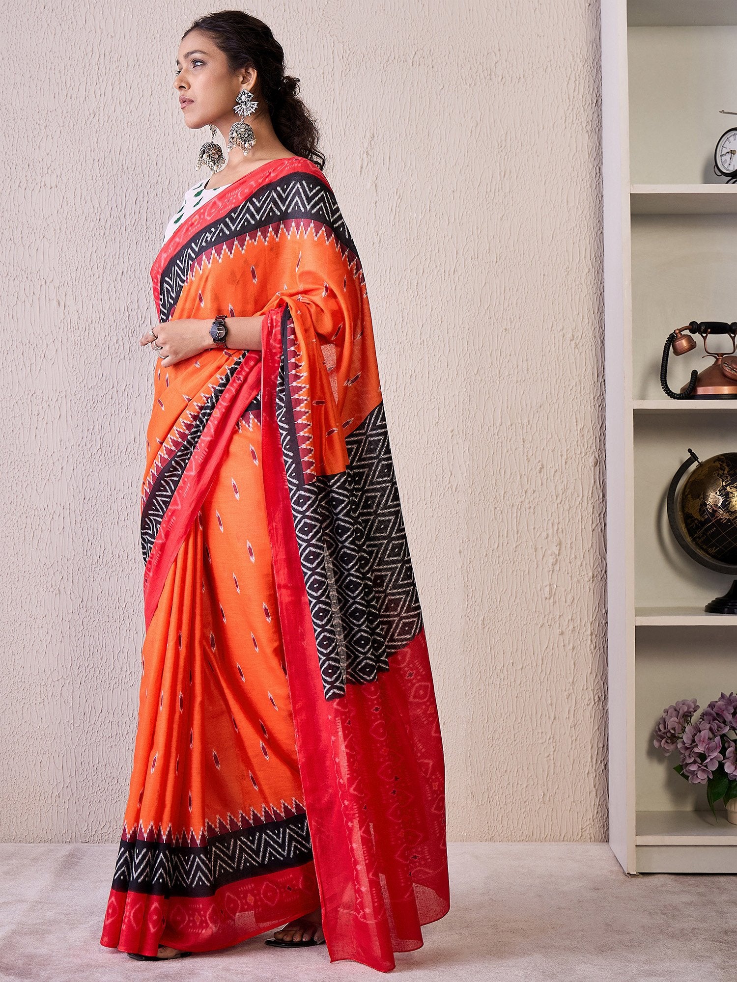 partywear designer saree for festive occasions
