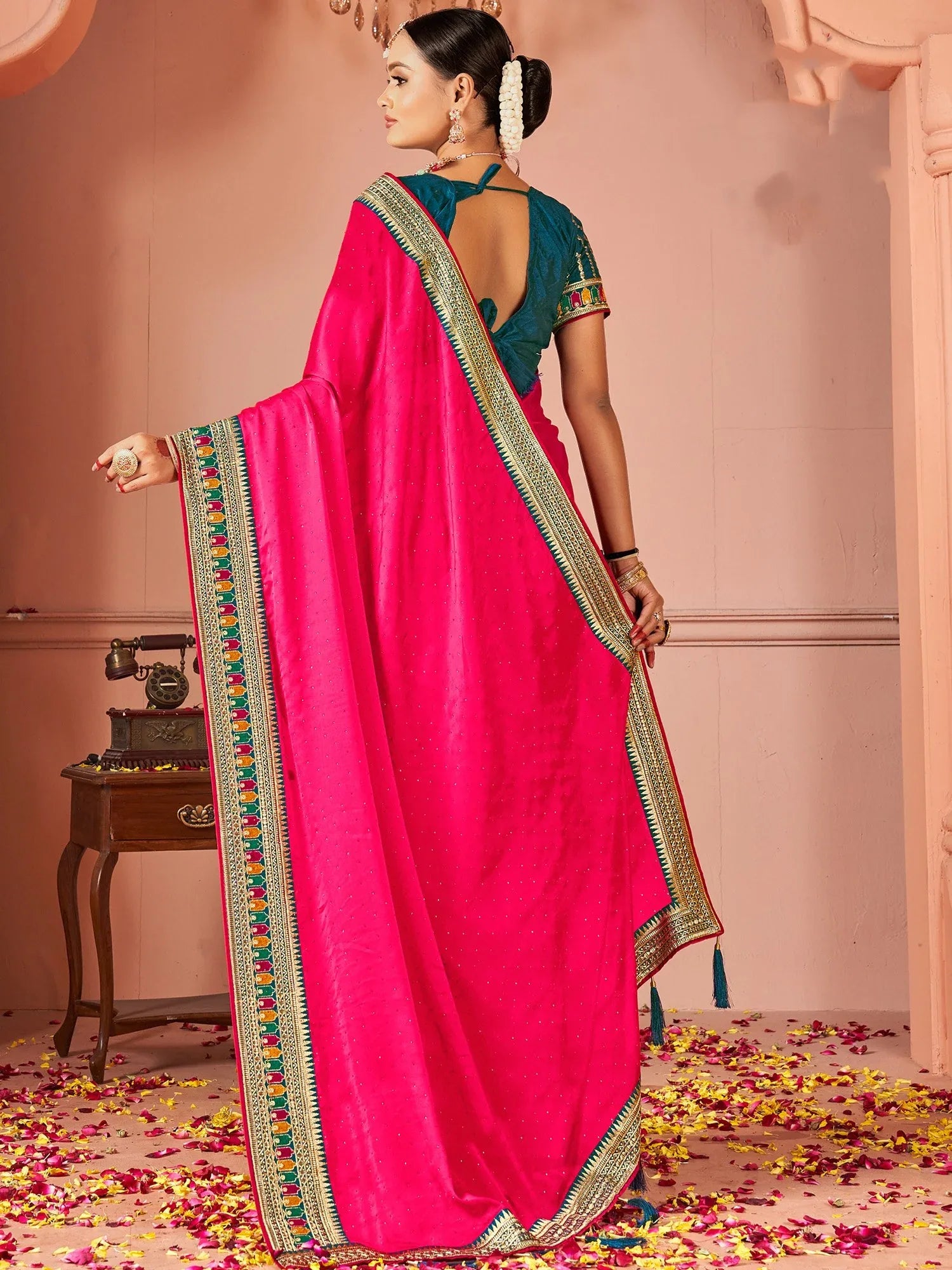 partywear designer saree for festive occasions