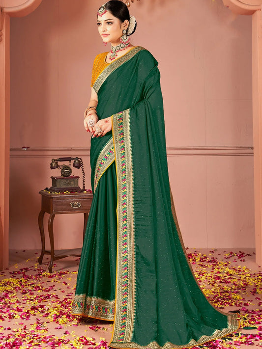 partywear designer saree for festive occasions