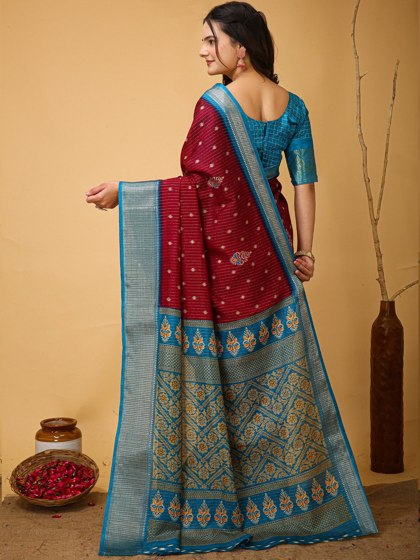 partywear designer saree for festive occasions